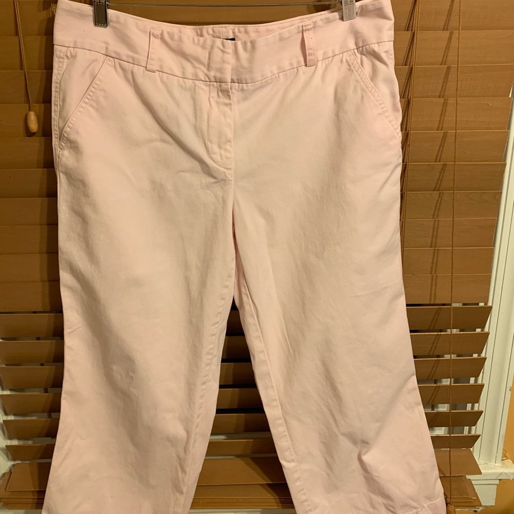 🔥J. Crew Pale Pink Favorite Fit Cotton Pant Sz 14